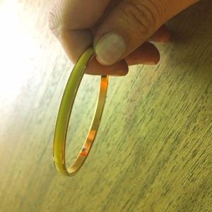 Yellow and gold wrist cuff